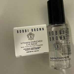 Mini Bobbi Brown Soothing Cleansing Oil and Vitamin Enriched Eye Base (New)